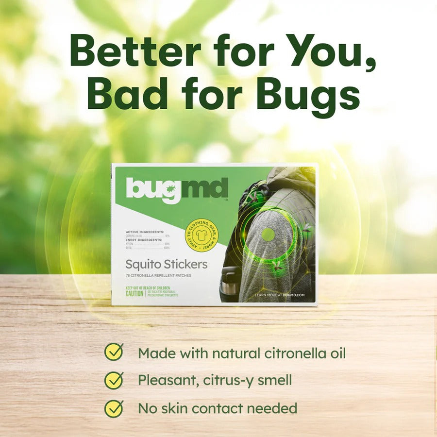 Bug MD – Squito Stickers Kids (78 Citronella Repellent Patches)